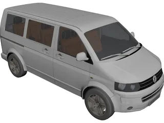 Volkswagen Multivan 3D Model 3D Preview