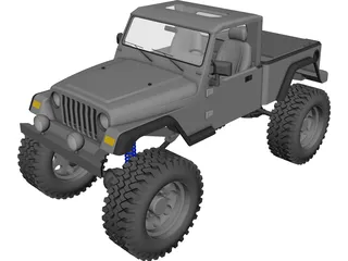 Jeep Brute Pickup (2011) 3D Model
