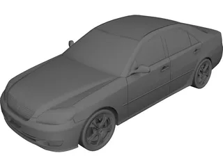 Toyota Mark II (2001) 3D Model