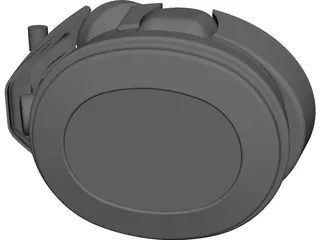 Diving Helmet CAD 3D Model