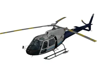 Eurocopter AS-350 3D Model