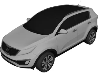 Kia Sportage (2010) 3D Model 3D Preview