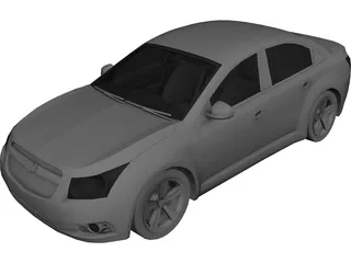 Chevrolet Cruze (2010) 3D Model 3D Preview