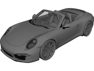 Porsche 911 (991) Carrera S Cabriolet (2012) 3D Model