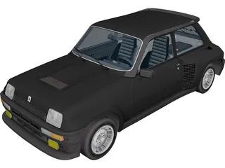 Renault 5 3D Model 3D Preview