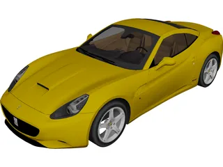 Ferrari California 3D Model 3D Preview