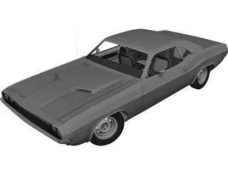 Dodge Challenger RT (1970) 3D Model