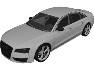 Audi S8 (2012) 3D Model