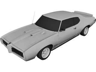 Pontiac GTO (1968) 3D Model