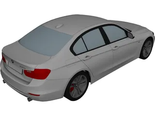 BMW 3-Series F30 335i (2012) 3D Model