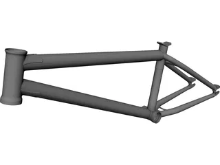 Bike Frame CAD 3D Model