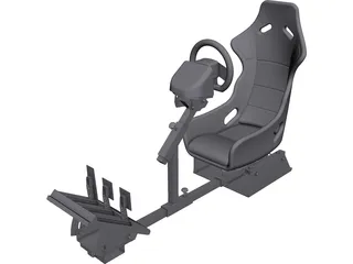 Gamer Race Seat 3D Model