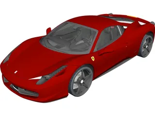 Ferrari 458 Italia 3D Model