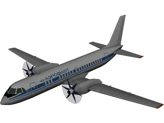 Ilyushin IL-114 3D Model