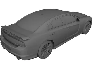 Dodge Charger SRT8 (2012) 3D Model 3D Preview