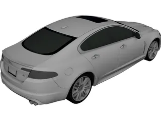 Jaguar XFR (2009) 3D Model