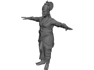 Indian King 3D Model