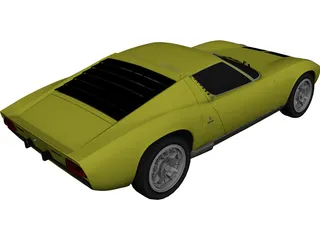 Lamborghini Miura P400 3D Model