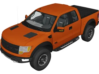 Ford F-150 SVT Raptor (2011) 3D Model 3D Preview