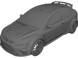 Ford Focus RS (2009) 3D Model