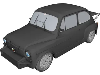 Fiat Abarth 1000TC 3D Model