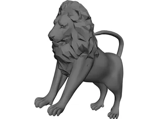 Lion 3D Model