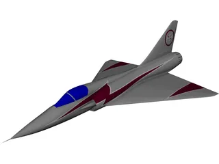 Dassault Mirage CAD 3D Model