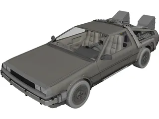 DMC DeLorean (1980) 3D Model