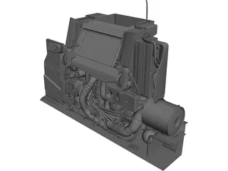 Engine Durmax Turbo Diesel 6.6 3D Model
