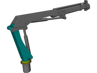 Folding Crane CAD 3D Model