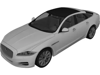 Jaguar XJ (2010) 3D Model