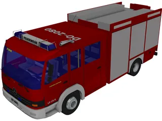 LF 16/12 Germany Firetruck 3D Model