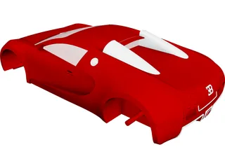 Bugatti Veyron Body 3D Model