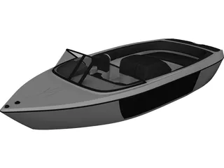 Fast Tender Boat 3D Model