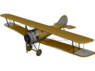 Biplane 3D Model