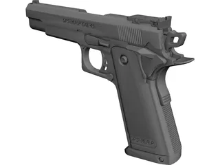 OPS-M.R.P Cal.45 Pistol CAD 3D Model