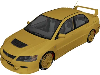 Mitsubishi Lancer Evolution IX MR (2005) 3D Model