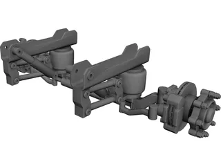 Suspension Front Truck CAD 3D Model