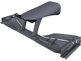 F1 Front Wing CAD 3D Model