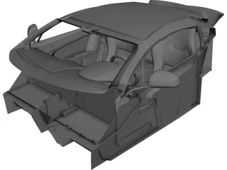 Aston Martin V12 Vantage Interior (2010) 3D Model 3D Preview