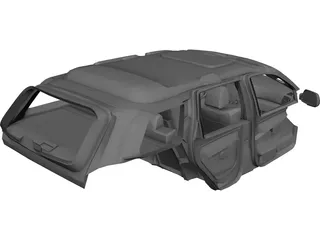 Jeep Grand Cherokee SRT 8 Interior (2008) 3D Model 3D Preview