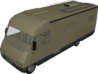 Hymer Camper 3D Model