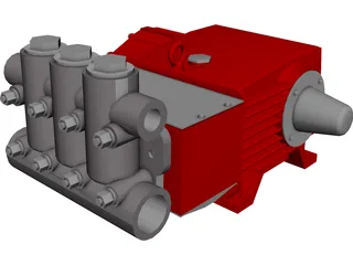 High Pressure Pump CAD 3D Model