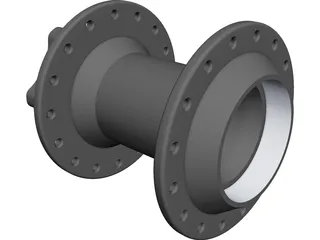 Bike Wheel Hub CAD 3D Model