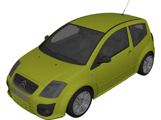 Citroen C2 3D Model