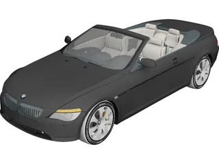 BMW 6-Series Convertible 3D Model 3D Preview