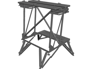Black and Decker Workbench CAD 3D Model