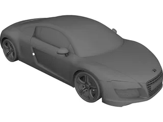 Audi R8 CAD 3D Model