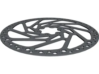 Brake Disc Hope 180mm MTB CAD 3D Model