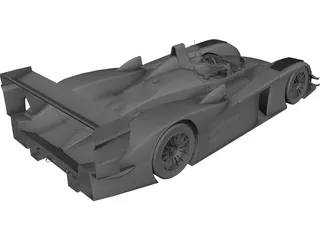 Audi R8 LeMans 3D Model